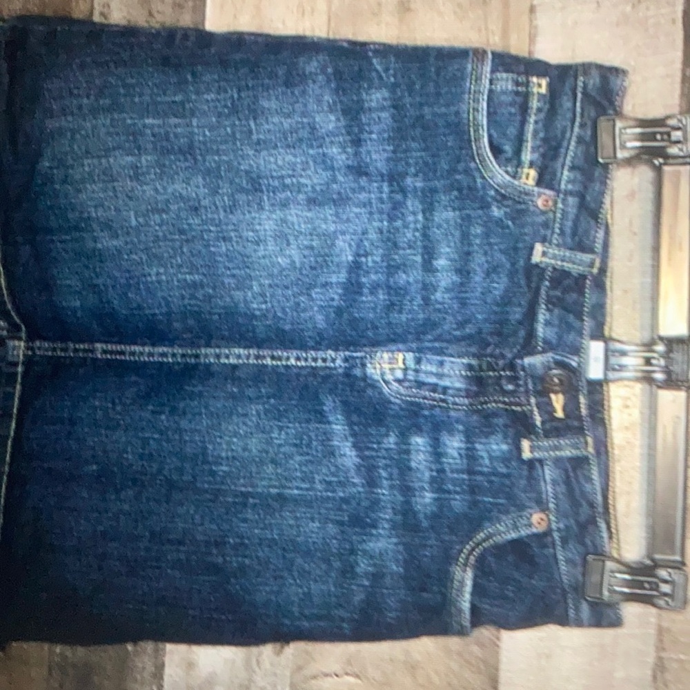 LZL bean denim skirt